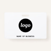 Eenvoudige Logo QR-code Professionele Bedrijfsnaam Badge (Achterkant)