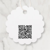 Eenvoudige Logo QR code Tekst Zakelijke prijs Labe Bedankjes Labels (Achterkant)