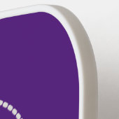 Eenvoudige Logo QR-code van het bedrijfsteam Paars Pickleball Paddle (Links Detail)