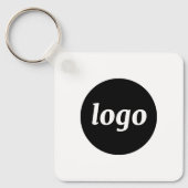Eenvoudige Logo QR Code Zakelijk Sleutelhanger (Voorkant)
