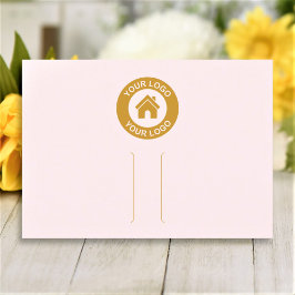 Eenvoudige Logo Roze Haarclip Barrette Displaykaar Visitekaartje
