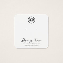 Eenvoudige Logo sieraden Stud Oorbel Display Kaart