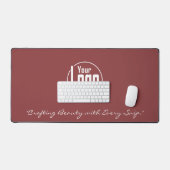 Eenvoudige Logo Slogan Haarstylist Smoky Topaz & W Bureaumat (Keyboard & Muis)