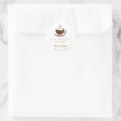 Eenvoudige logo sticker voor koffiezaak (Tas)