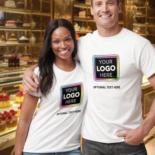 Eenvoudige Logo T-Shirt met Optionele Tekst / Slog