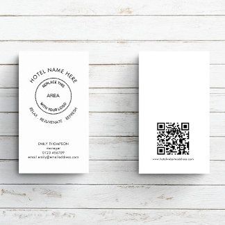 Eenvoudige Logo tagline voor hotel- of gasthuis Visitekaartje