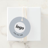 Eenvoudige Logo Tekst en QR Code Zakelijke Prijs L Bedankjes Labels (In situ)