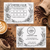 Eenvoudige Logo & Tekst Loyalty Stempelkaart