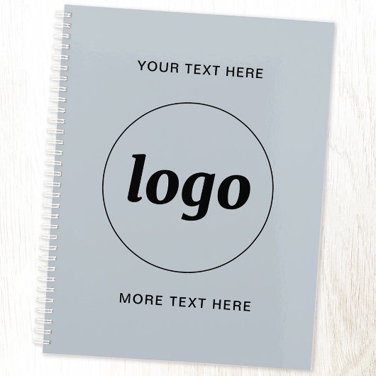 Eenvoudige Logo Tekst Poederblauw Planner