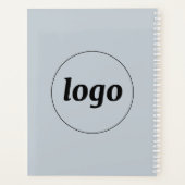 Eenvoudige Logo Tekst Poederblauw Planner (Achterkant)