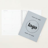 Eenvoudige Logo Tekst Poederblauw Planner (Display)