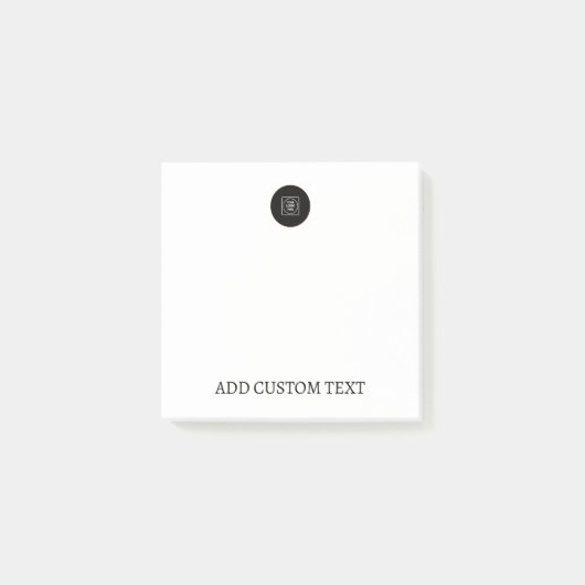 Eenvoudige Logo Tekst Promo Zakelijk Pro Notitieka Post-it® Notes (Voorkant)