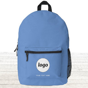 Eenvoudige Logo Tekst Promotie Business Blauw Bedrukte Rugzak