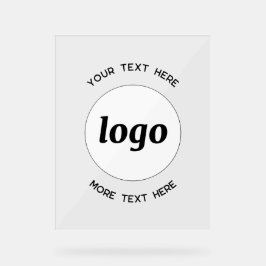 Eenvoudige Logo Tekst Promotiezaken Acryl Bord