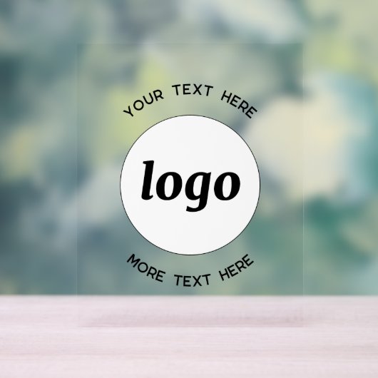 Eenvoudige Logo Tekst Promotiezaken Acryl Bord (Neutraal)