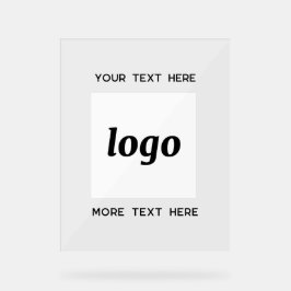 Eenvoudige Logo Tekst Promotiezaken Acryl Bord