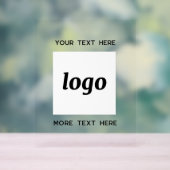 Eenvoudige Logo Tekst Promotiezaken Acryl Bord (Neutraal)