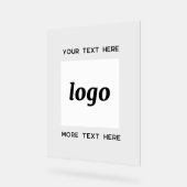 Eenvoudige Logo Tekst Promotiezaken Acryl Bord (Hoek)