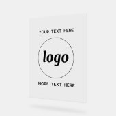 Eenvoudige Logo Tekst Promotiezaken Acryl Bord (Hoek)