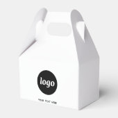 Eenvoudige logo-tekst promotionele zakelijke verpa bedankdoosjes (Achterkant)