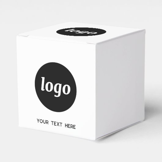 Eenvoudige Logo Tekst Promotionele Zakelijke Verpa Bedankdoosjes (Voorkant Zijde)