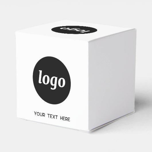 Eenvoudige Logo Tekst Promotionele Zakelijke Verpa Bedankdoosjes (Achterkant)