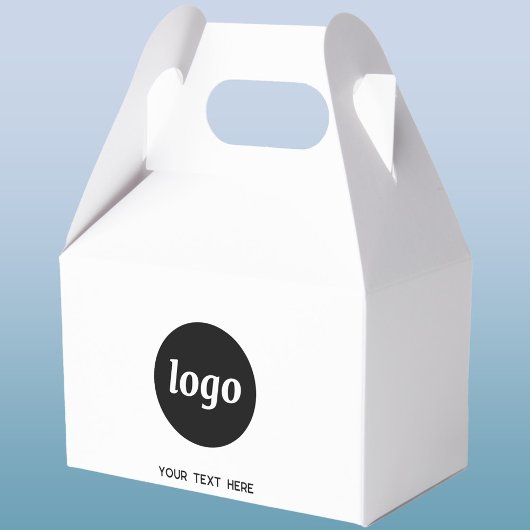 Eenvoudige logo-tekst promotionele zakelijke verpa bedankdoosjes