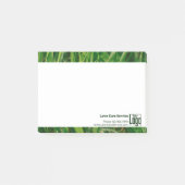 Eenvoudige Logo Tekst voor Grasmaaibedrijven Marke Post-it® Notes (Voorkant)