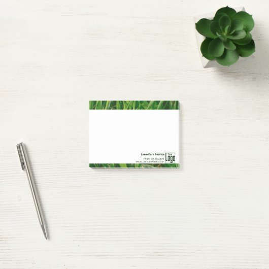 Eenvoudige Logo Tekst voor Grasmaaibedrijven Marke Post-it® Notes (Kantoor)