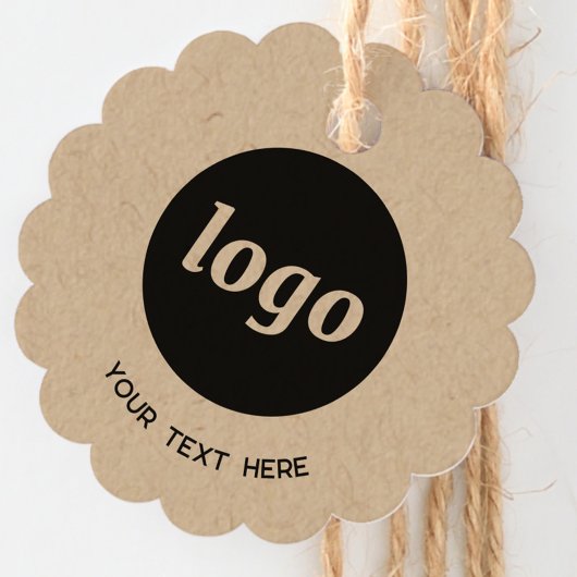 Eenvoudige Logo Tekst Zakelijk Kraft Prijs Label