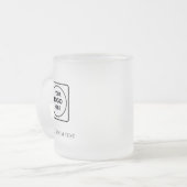 Eenvoudige Logo Tekst Zakelijk Matglazen Mok (Voorkant links)
