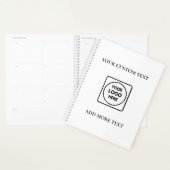 Eenvoudige Logo Tekst Zakelijk Merk notebook Planner (Display)