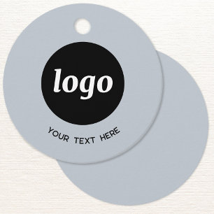 Eenvoudige Logo Tekst Zakelijk Poeder Blauw Prijs Bedankjes Labels