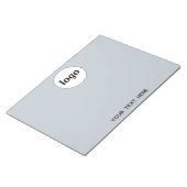 Eenvoudige Logo Tekst Zakelijk Promotie Blauw Notitieblok (Schuin)