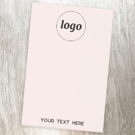 Eenvoudige Logo Tekst Zakelijk Promotie Blush Roze Post-it® Notes