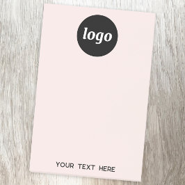 Eenvoudige Logo Tekst Zakelijk Promotie Blush Roze Post-it® Notes