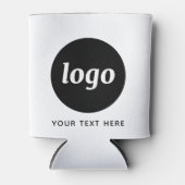 Eenvoudige Logo Tekst Zakelijk Promotie Branding Blikjeskoeler (Voorkant)