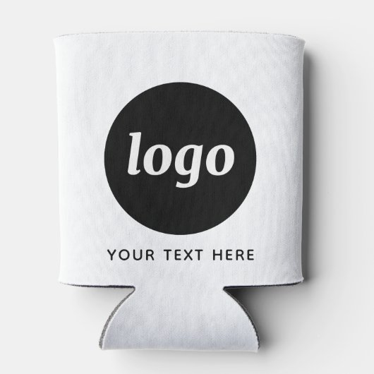 Eenvoudige Logo Tekst Zakelijk Promotie Branding Blikjeskoeler (Achterkant)