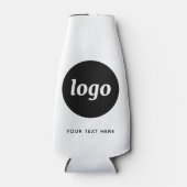Eenvoudige Logo Tekst Zakelijk Promotie Branding Flesjeskoeler (Voorkant)