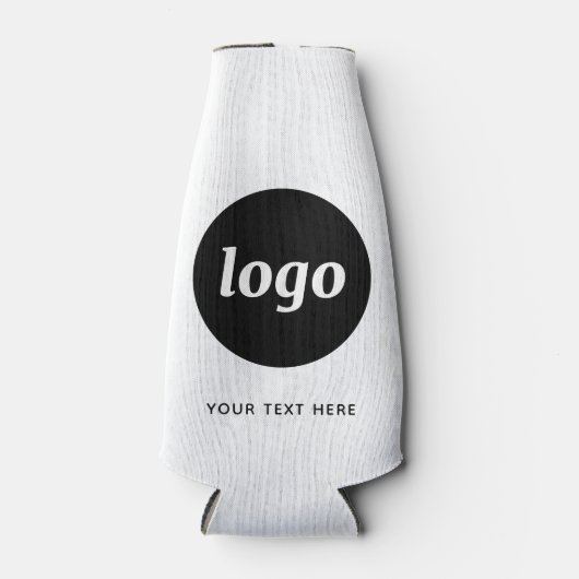 Eenvoudige Logo Tekst Zakelijk Promotie Branding Flesjeskoeler (Voorkant)