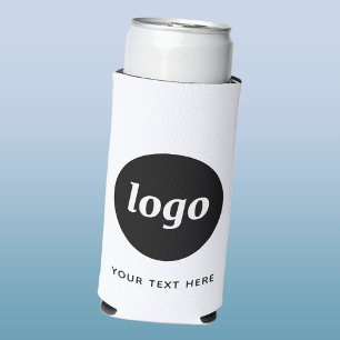 Eenvoudige Logo Tekst Zakelijk Promotie Branding Seltzer Blikjeskoeler
