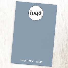 Eenvoudige Logo Tekst Zakelijk Promotie Dusty Blue Post-it® Notes