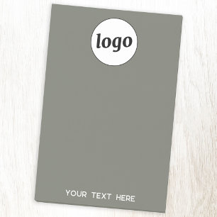 Eenvoudige Logo Tekst Zakelijk Promotie Sage Groen Post-it® Notes