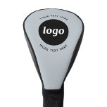 Eenvoudige Logo Tekst Zakelijk Promotiepoeder Blau Golfheadcover<br><div class="desc">Voeg je eigen logo en tekstkeuze toe aan dit ontwerp. Verwijder desgewenst de bovenste of onderste tekst. Minimalistisch en professioneel. Geweldig als promotieproduct voor uw klanten en klanten.</div>