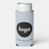 Eenvoudige Logo Tekst Zakelijk Promotiepoeder Blau Seltzer Blikjeskoeler (Seltzer Voorkant)