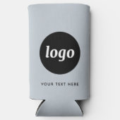 Eenvoudige Logo Tekst Zakelijk Promotiepoeder Blau Seltzer Blikjeskoeler (Voorkant)