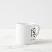 Eenvoudige Logo Tekst Zakelijke Espresso Mok (Voorkant rechts)