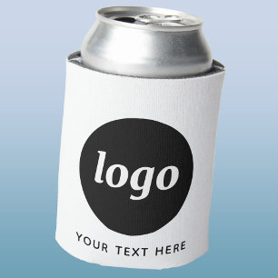Eenvoudige Logo Tekst Zakelijke Promotie Branding Blikjeskoeler