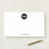 Eenvoudige Logo Tekst Zakelijke Promotie Post-it® Notes (Op bureau)
