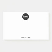 Eenvoudige Logo Tekst Zakelijke Promotie Post-it® Notes (Voorkant)